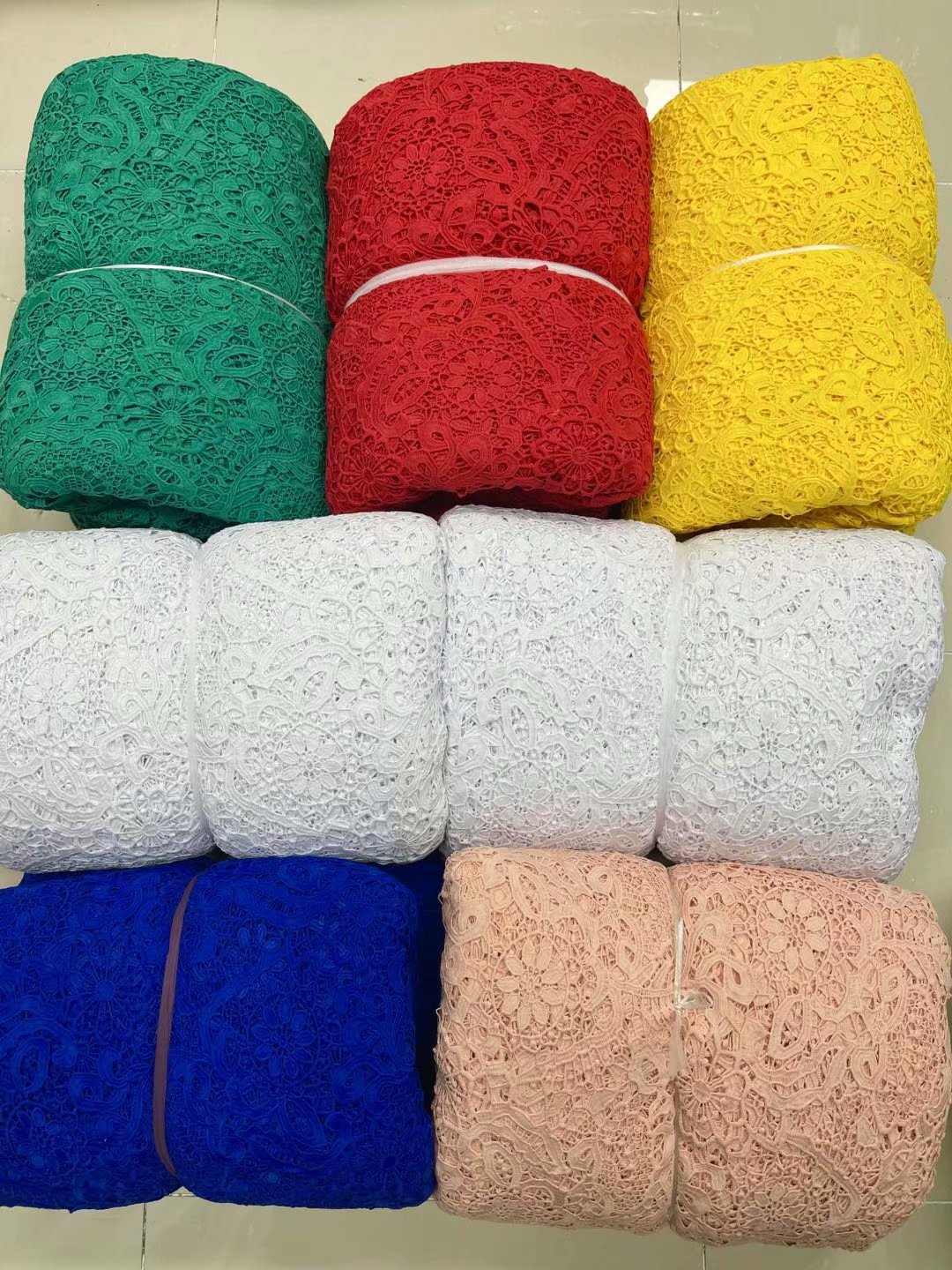 Wholesale Price 100% Cotton Colorful French Embroidery Lace Fabric for Women Dress