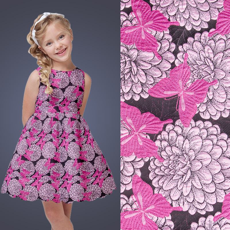 Warp Textile Printing Embroidery Fabric Jacquard Fabric for Dress