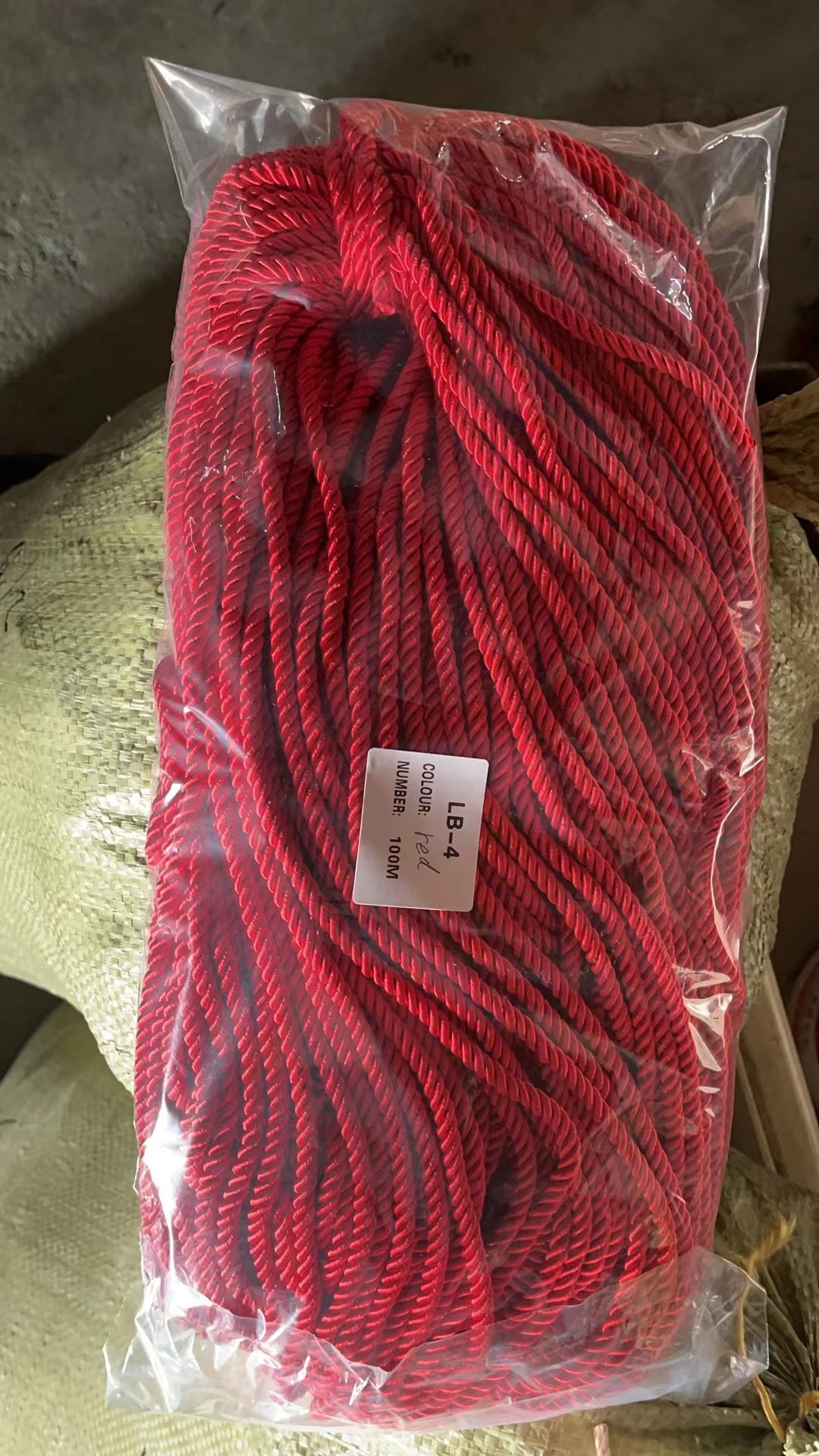 Solid Color 7mm Strands Colored Silk Rope Decoration Silk Rope